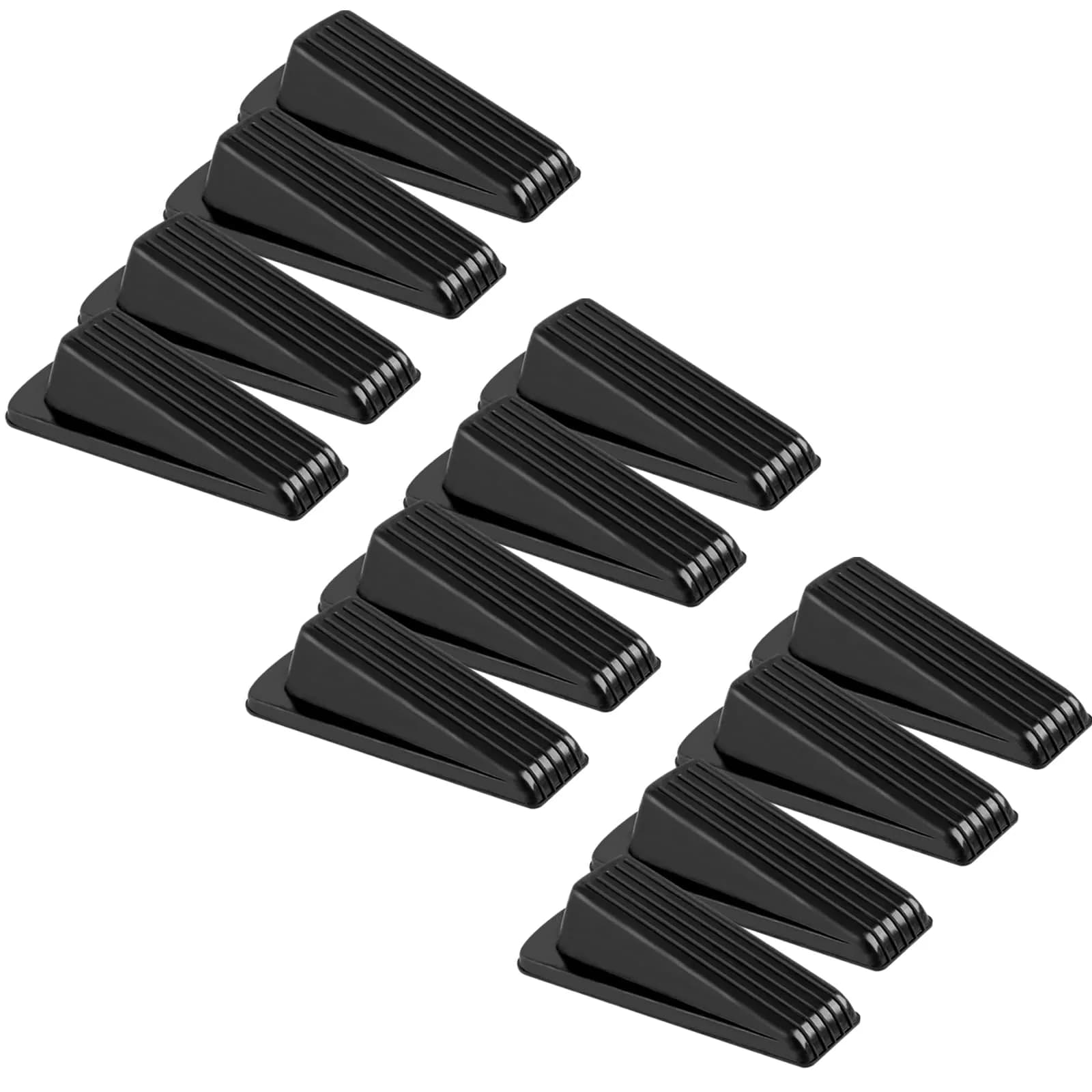 Utron Rubber Door Stoppers 4 Pack | Holds Doors Securely on All Floor Types — 12-Pack
