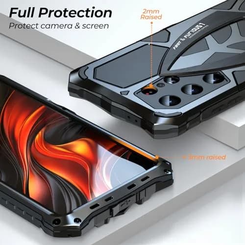 Lunivop Metal Heavy Duty Case for Samsung Galaxy S24 Ultra (2024) | Military Grade Protection thumbnail 5