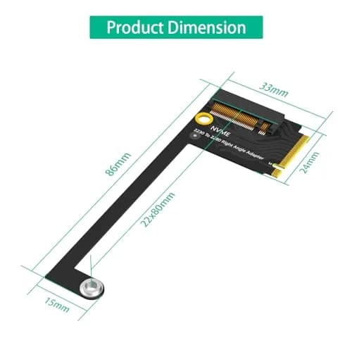 Mustpoint M.2 NVMe PCIE 4.0 Expansion Board for ROG Ally 2230 to 2280 | Upgrades Storage Capacity thumbnail 4