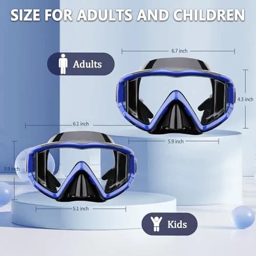 AQUA A DIVE SPORTS Single Lens Diving Mask Orange | Anti-Fog, Leakproof Silicone Skirt thumbnail 7