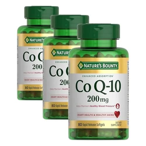 Nature's Bounty CoQ10 200mg Rapid Release Softgels, 240 Count thumbnail 1