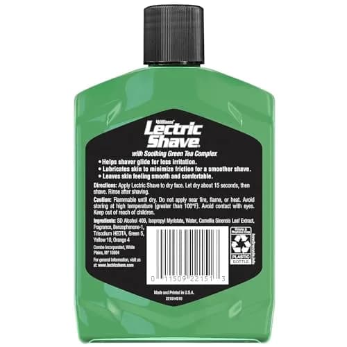 Williams Lectric Shave Electric Razor Pre-Shave Gel 414ml (14 Fl Oz) | Closer Shave for Sensitive Skin thumbnail 2