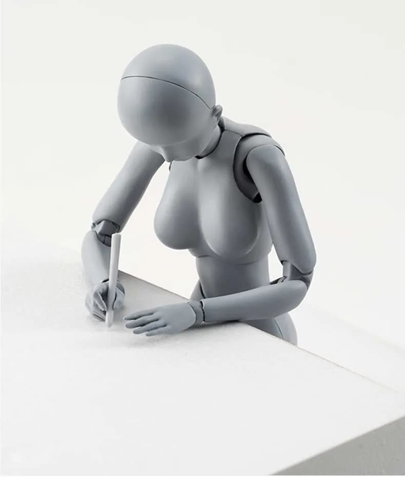 Haniforever Female Art Mannequin Figure 12.7 cm (5 in) | Poseable Model for Drawing & Sketching thumbnail 7