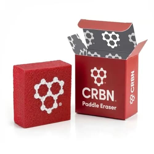 CRBN Pickleball Paddle Eraser Red | Cleans Carbon Fiber Faces thumbnail 1