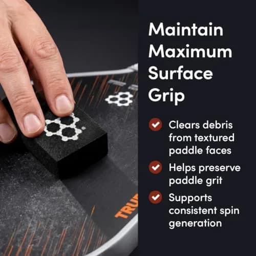 CRBN Pickleball Paddle Eraser Red | Cleans Carbon Fiber Faces thumbnail 4