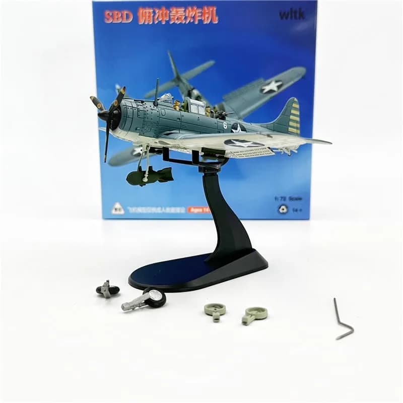 wltk Douglas SBD Dauntless 1/72 Diecast Aircraft Model | WWII Naval Scout & Dive Bomber thumbnail 8