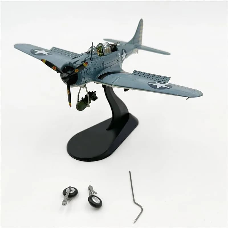 wltk Douglas SBD Dauntless 1/72 Diecast Aircraft Model | WWII Naval Scout & Dive Bomber thumbnail 9