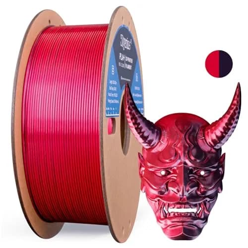 3Dgenius Silk Dual Color PLA Filament 1.75mm | 2-in-1 Multicolor, Clog-Free, 1KG Spool thumbnail 1