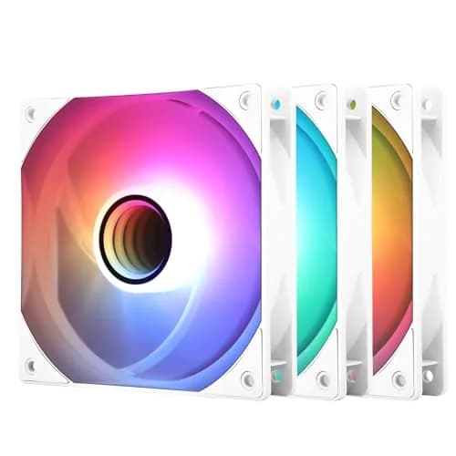 Thermalright TL-C12W-S V3 CPU Fan 120mm Case Cooler Fan ARGB, 4pin PWM, Silent, 3-Pack | Mirror Light Effect with S-FDB Bearing thumbnail 1