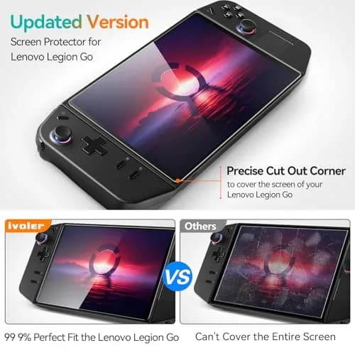 ivoler Ultra HD Clear Screen Protector for Lenovo Legion Go 8.8'' | Tempered Glass 2-Pack with Alignment Frame thumbnail 3