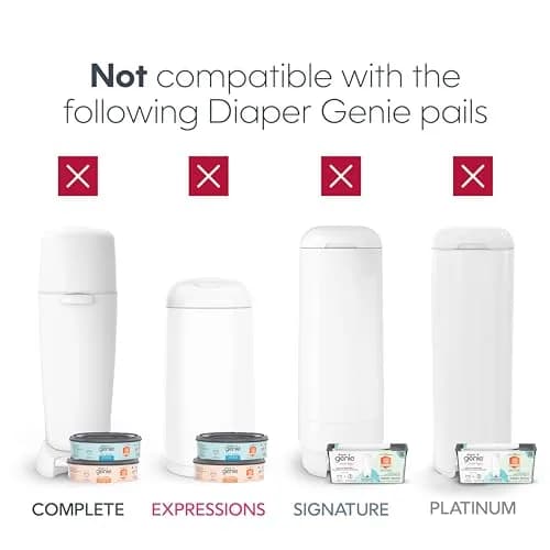 Diaper Genie Jumbo+ Square Refill 1080 Count | Odor-Locking, Compatible with Diaper Genie Pails thumbnail 4