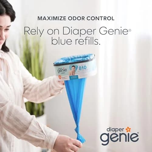 Diaper Genie Jumbo+ Square Refill 1080 Count | Odor-Locking, Compatible with Diaper Genie Pails thumbnail 2