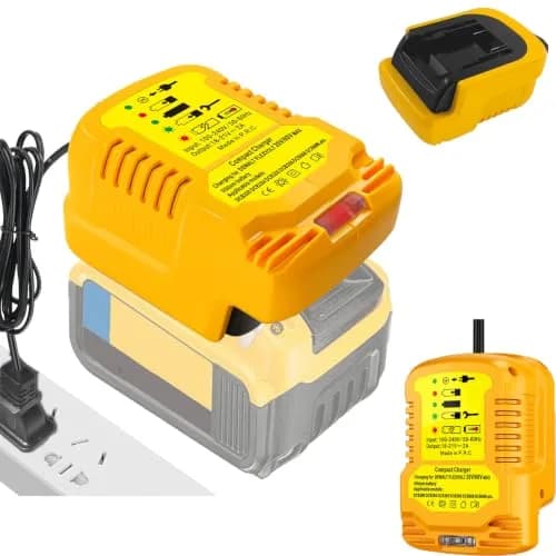 TPDL Mini Portable DCB112 Charger for Dewalt 20V/60V MAX Batteries | Compact 2A Output, 100-240V Input thumbnail 1