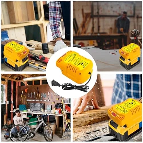 TPDL Mini Portable DCB112 Charger for Dewalt 20V/60V MAX Batteries | Compact 2A Output, 100-240V Input thumbnail 8
