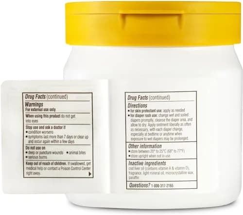 A+D Diaper Rash Ointment 16oz Pack of 2 | Pediatric Skin Protectant with Vitamins A & D thumbnail 3