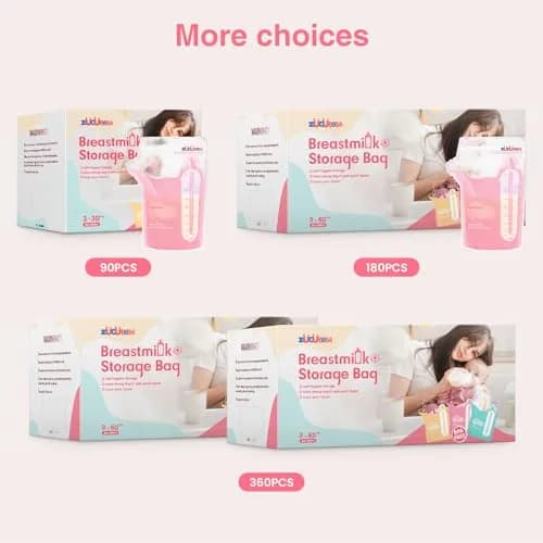 ZÜCÜBéBé Breastmilk Storage Bags 8oz (150 Count) | BPA-Free, Leakproof, Self-Standing with Pour Spout thumbnail 9