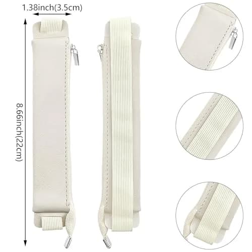 Aswewamt 5 Pcs Elastic Notebook Band Holders PU Leather Adjustable Pen Sleeve Pouch for Notebook Planners Binders Books | Multifunctional & Portable thumbnail 2