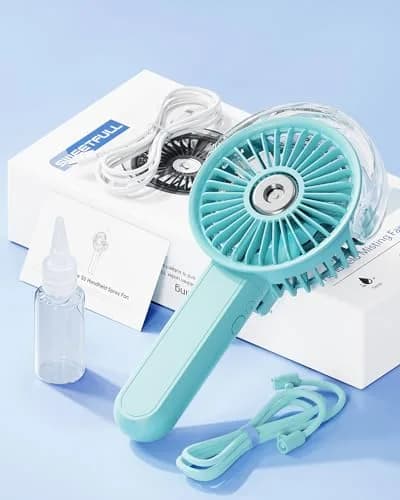 SWEETFULL Portable Misting Fan 30ml (1.01 Fl Oz) | Cools and Hydrates Face On-the-Go thumbnail 7