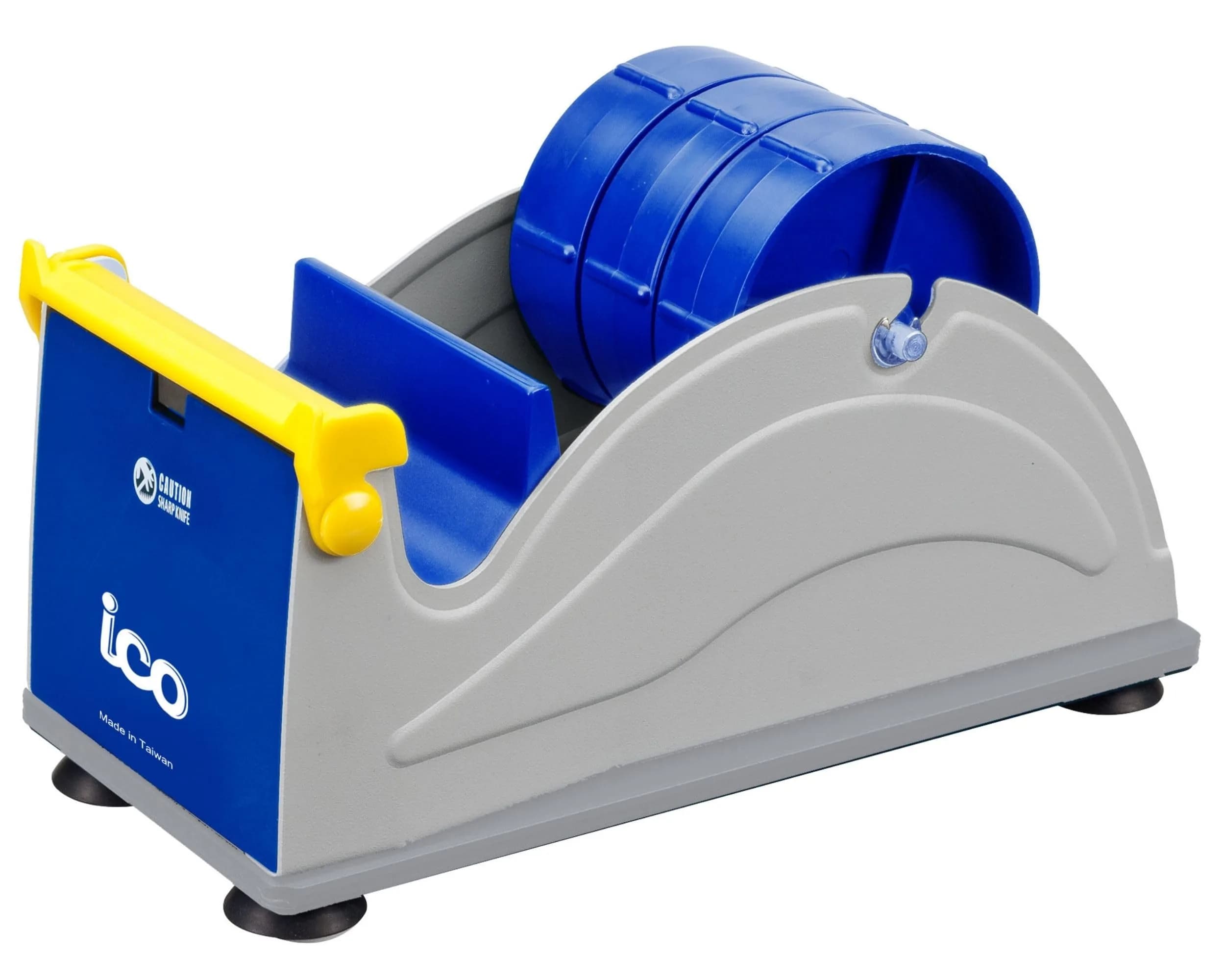 ICO Triple Premium Extra Wide Metal Multi-Roll Desktop Tape Dispenser 7.6cm (3 Inch) Core | Heavy Duty Steel Construction - main product image
