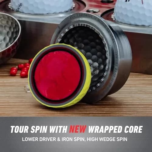 TaylorMade TP5x Yellow Golf Balls 12 Pack | High Visibility Tour Performance thumbnail 4