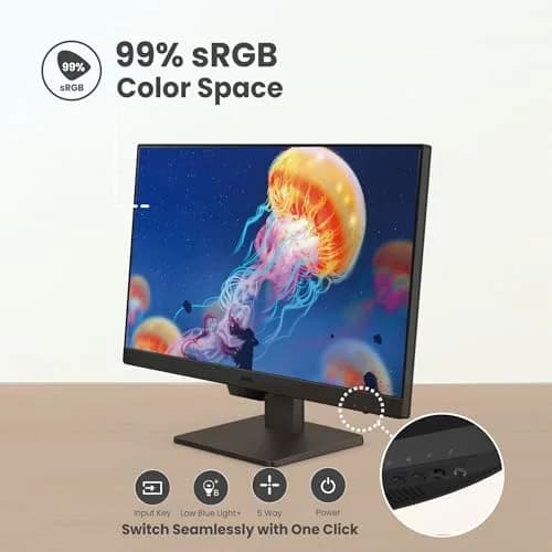 BenQ GW2490 24" Monitor 100Hz FHD IPS Eye-Care Tech VESA Mount Thin Bezel Low Blue Light thumbnail 6