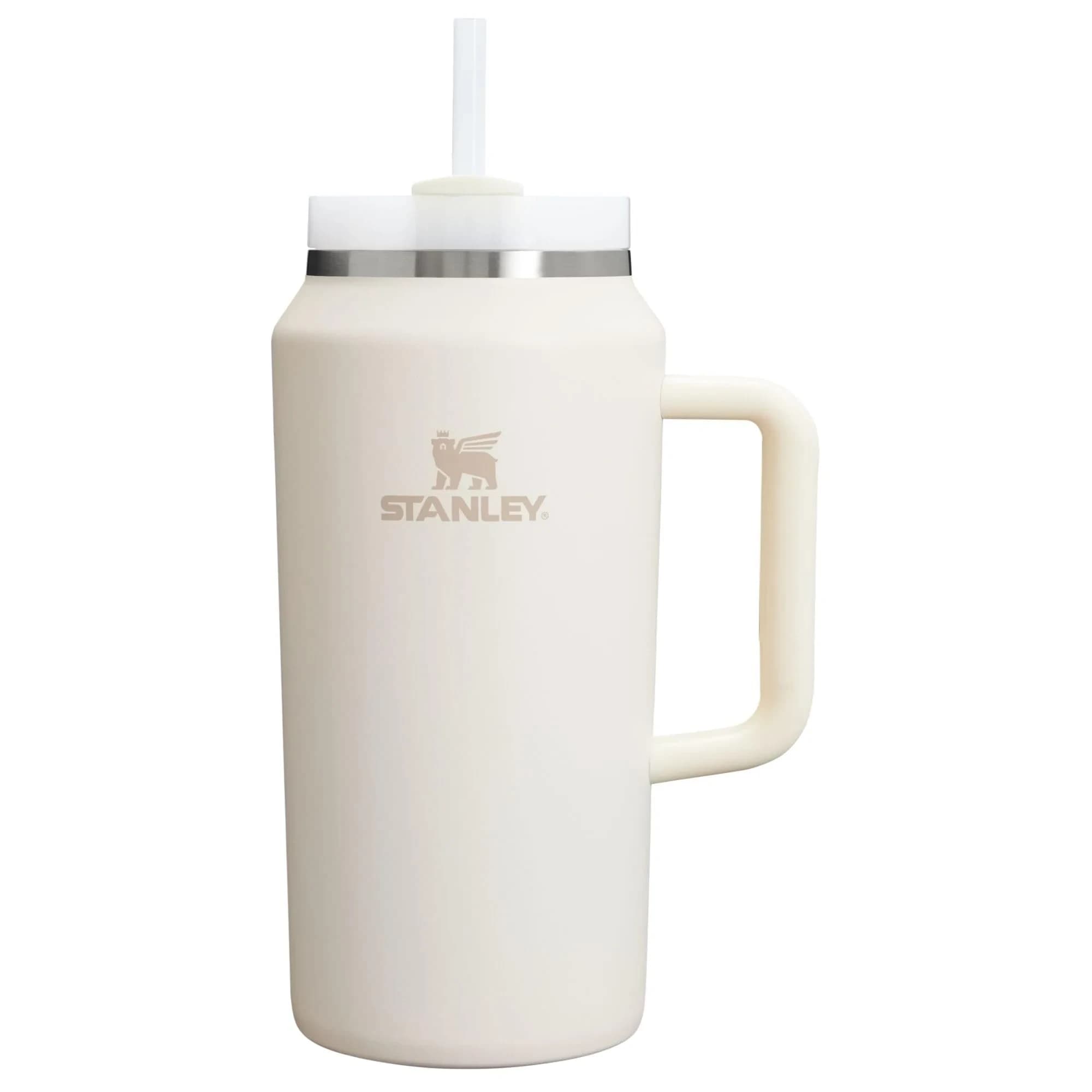 STANLEY Quencher H2.0 FlowState Tumbler 1893ml (64 oz) Cream 2.0 | Keeps Drinks Cold for Hours
