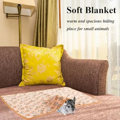 Grddaef Plush Flannel Guinea Pig Blanket 76x51cm (30x20 Inch) 4-Pack | Cozy, Washable, Waterproof Small Animal Bedding thumbnail 5