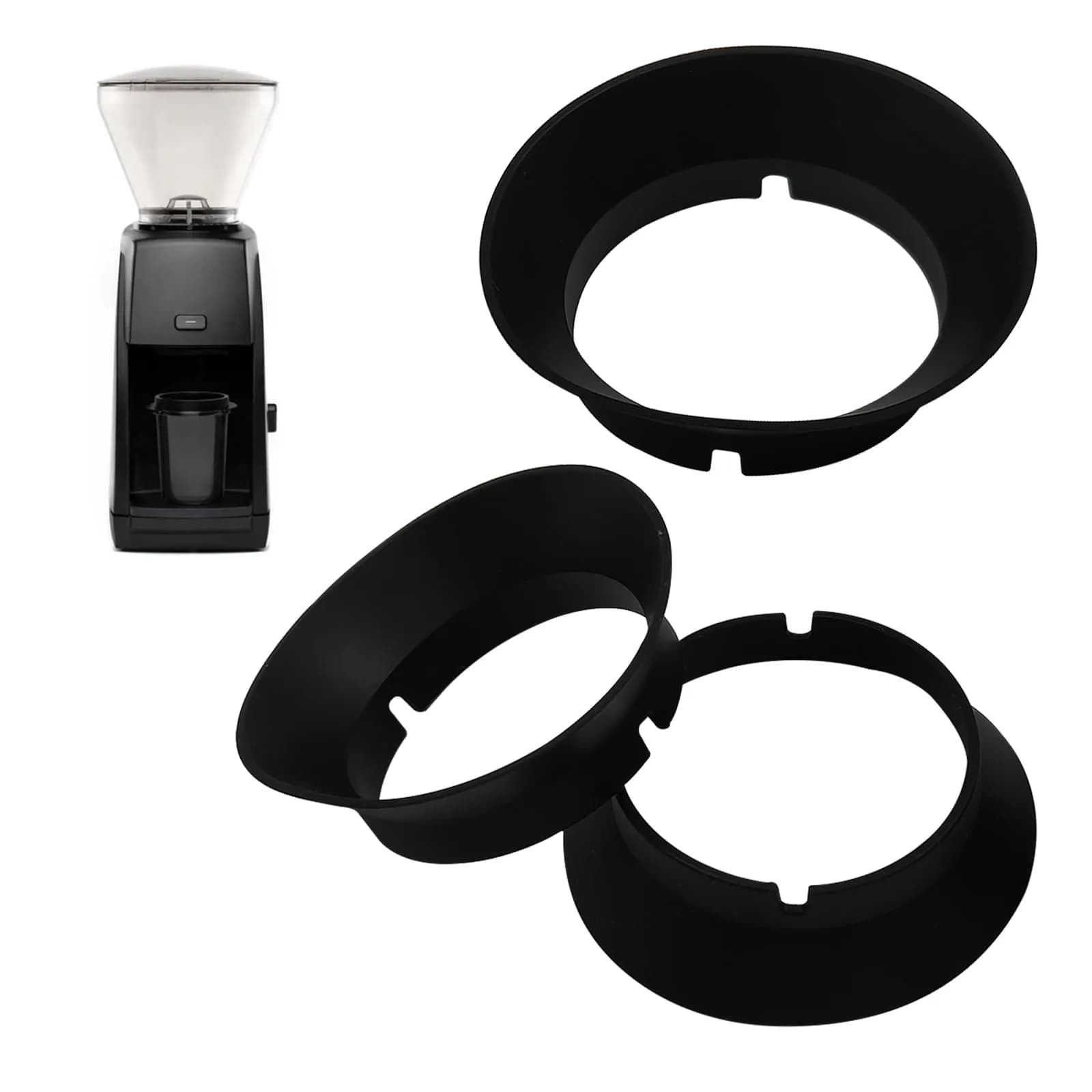 FixlyFido Silicone Gasket Replacement for Baratza Encore & Virtuoso Grinders - 3 Pcs | Prevents Ground Escapes - main product image