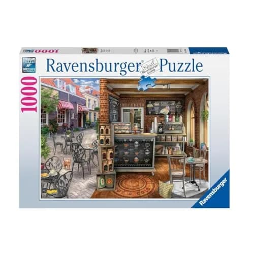 Ravensburger Quaint Cafe 1000 Piece Jigsaw Puzzle for Adults | Handcrafted Germany, Perfect Fit, Captivating Cafe Scene thumbnail 1
