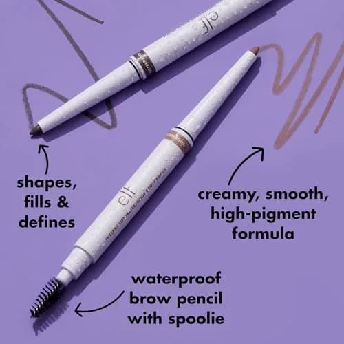 e.l.f. Instant Lift Waterproof Eyebrow Pencil, Deep Brown, 0.28g (0.01oz) | Smudge-Resistant Formula for Natural Brows thumbnail 2
