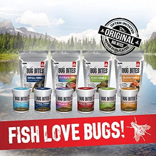 Fluval Bug Bites Color Enhancing Tropical Fish Food Granules 156 g (5.5 oz) Pack of 2 | Insect-Based Protein for Medium to Large Fish thumbnail 7