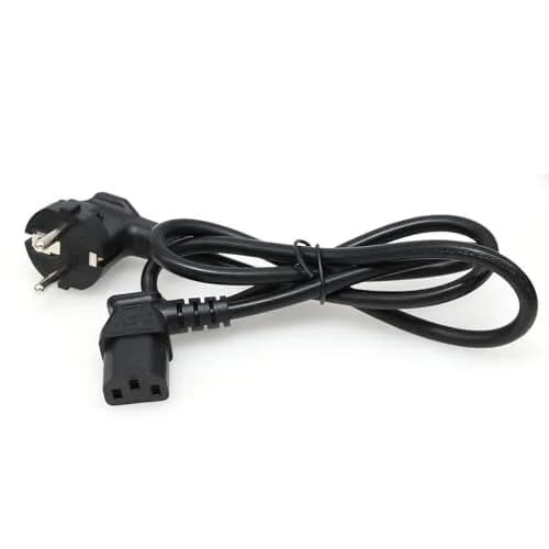 DRRI Power Cord 1.8m | European Schuko to IEC C13 | 250V 10A | Black thumbnail 1