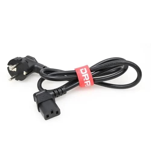 DRRI Power Cord 1.8m | European Schuko to IEC C13 | 250V 10A | Black thumbnail 3