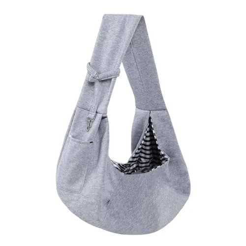 ARZQUT Dog and Cats Carrier Sling, Small Pet Carrier with Storage Pocket | Reversible, Hand-Free, Portable (21x12 inches) thumbnail 1