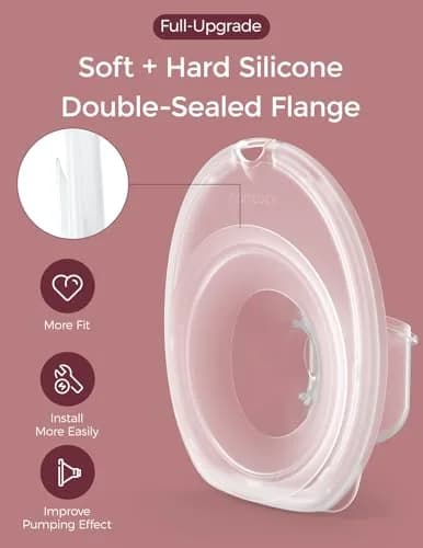 Momcozy M6 Breast Pump Accessories 24mm Flange & Milk Collector | BPA-Free Silicone, Original USA Import thumbnail 2
