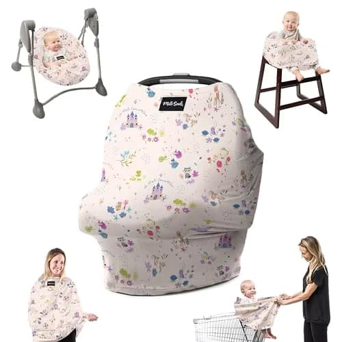 Milk Snob Original Disney 5-in-1 Baby Cover (A Wish Come True) - Multi Use Cover | Rayon Blend thumbnail 1