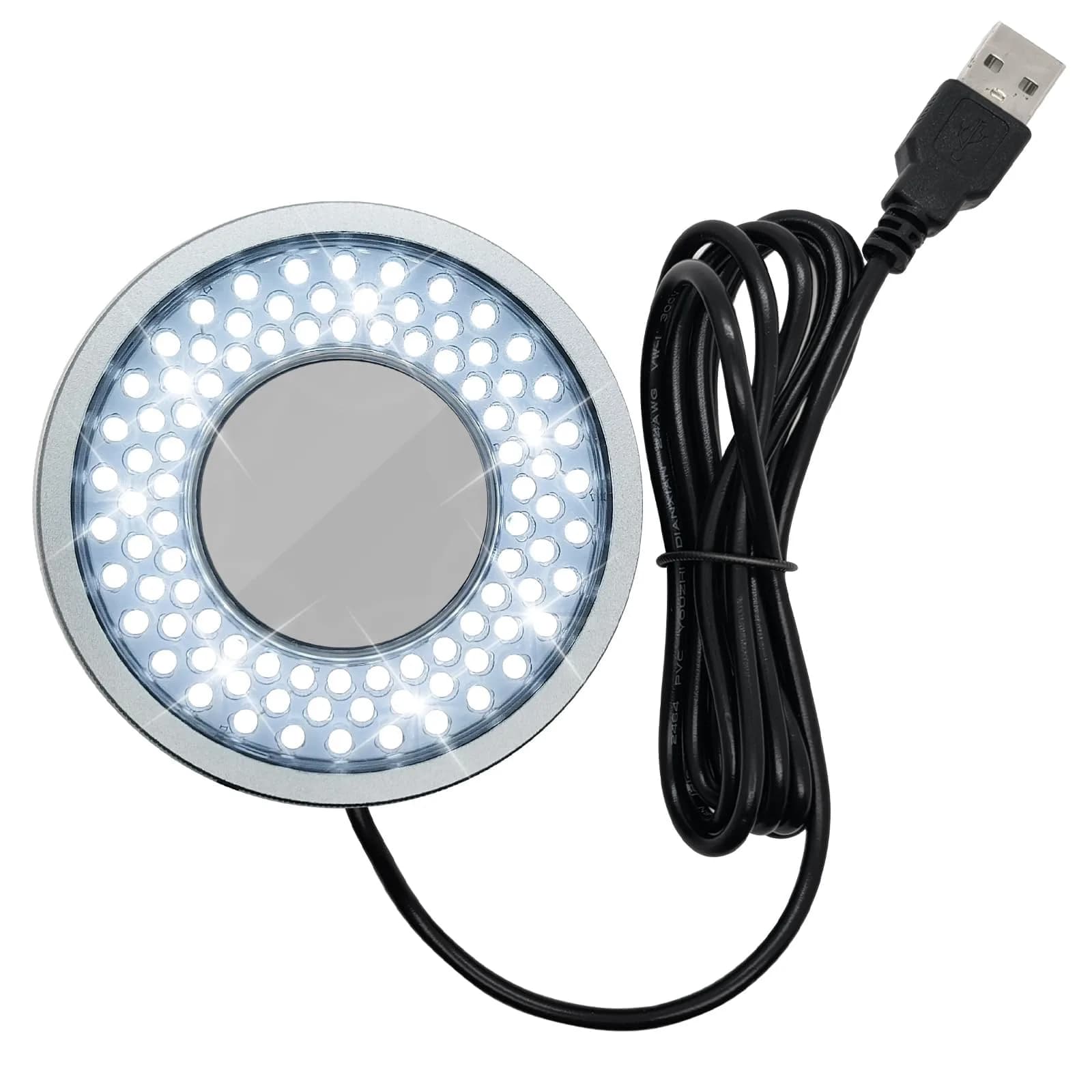 Gringoo Polarized LED Microscope Ring Light 90 LEDs | Anti-Glare Illuminator for Industrial Cameras & Repair Tools — Polarized Ring Light