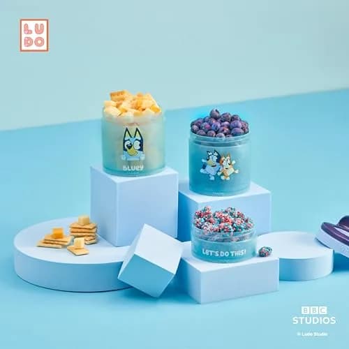 Whiskware Bluey Snack Containers, 3 Stackable Snack Cups (1/3 Cup, 1 Cup, 1 Cup) | Durable & Mess-Free for Kids thumbnail 6