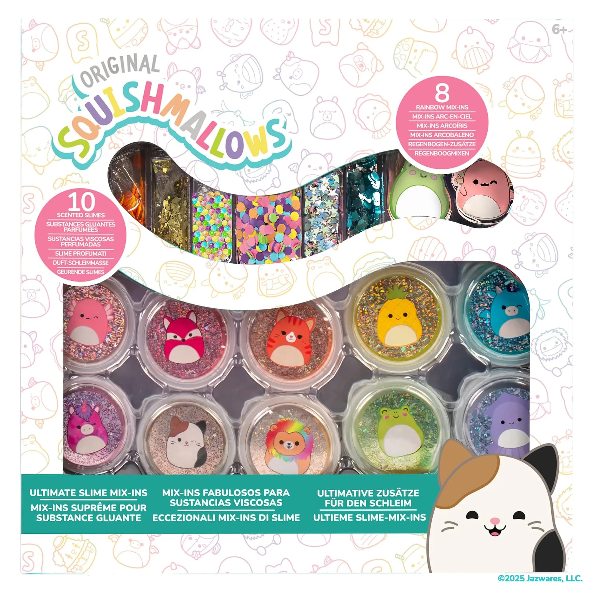 Squishmallows Slime Set | 10 Pre-Made Slimes & Mix-Ins for Kids 6+ in USA - main product image