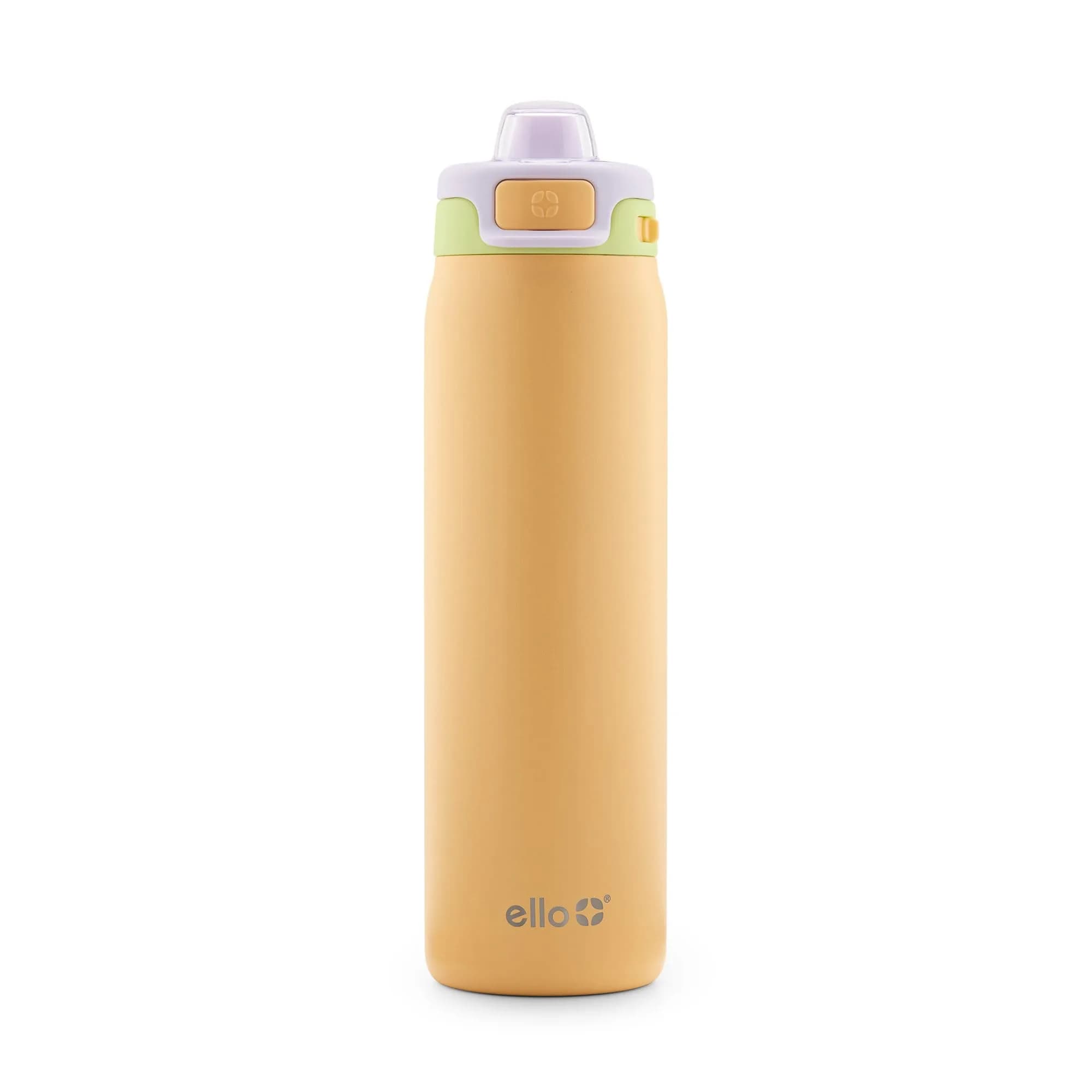 Ello Pop & Fill Insulated Stainless Steel Water Bottle 650ml (22oz) | Sip or Chug, Pistachio — Sunset Meadow