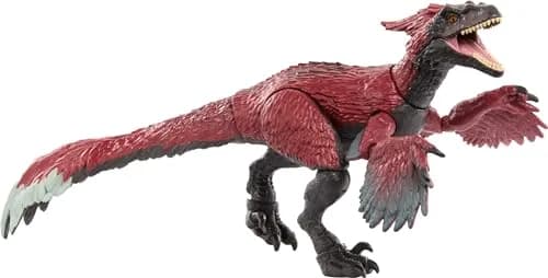 Mattel Jurassic World Hammond Collection Pyroraptor Dinosaur Figure 20.8 cm (8.2 inches) | Highly Posable Action Figure with Glass Eyes & Wired Tail thumbnail 1