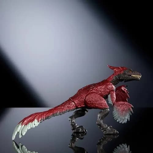 Mattel Jurassic World Hammond Collection Pyroraptor Dinosaur Figure 20.8 cm (8.2 inches) | Highly Posable Action Figure with Glass Eyes & Wired Tail thumbnail 5