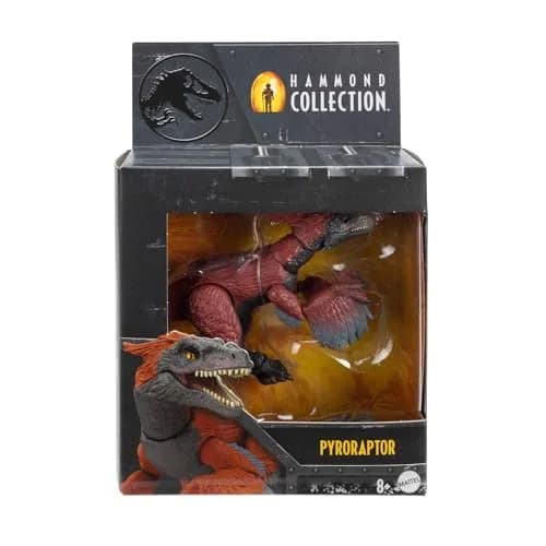 Mattel Jurassic World Hammond Collection Pyroraptor Dinosaur Figure 20.8 cm (8.2 inches) | Highly Posable Action Figure with Glass Eyes & Wired Tail thumbnail 6