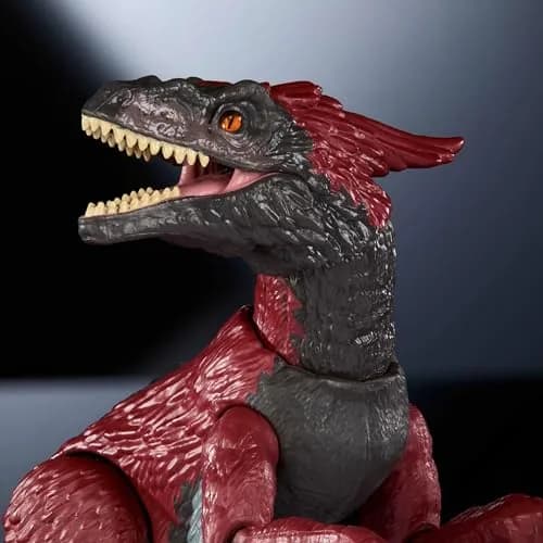 Mattel Jurassic World Hammond Collection Pyroraptor Dinosaur Figure 20.8 cm (8.2 inches) | Highly Posable Action Figure with Glass Eyes & Wired Tail thumbnail 3