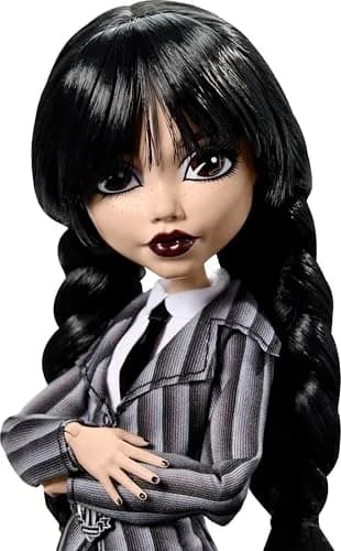 Monster High x Wednesday Addams Doll 29cm (11.4in) | Collectible Doll with Thing & Backpack thumbnail 3