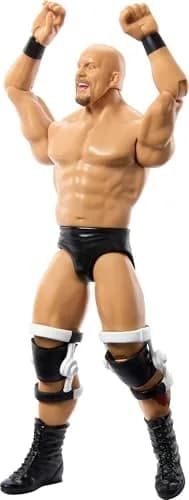 Mattel WWE Action Figure, 6-inch Collectible Stone Cold Steve Austin with 10 Articulation Points & Life-Like Look thumbnail 1
