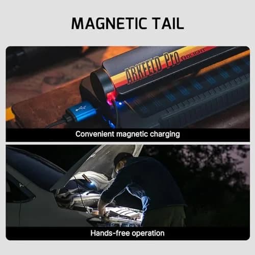 OLIGHT Arkfeld Pro Rechargeable EDC Flat Flashlight, Racing Stripes CW | 1300 Lumens White, UV, Green Beam thumbnail 3