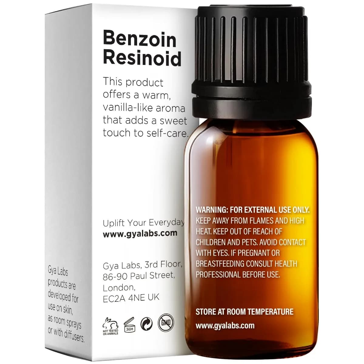 Gya Labs Benzoin Resinoid Essential Oil for Hair, Skin & Candle Making Scent (0.34 Fl Oz / 10 ml) | Sweet Vanilla Aroma for Diffusers thumbnail 2
