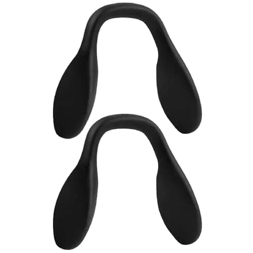 HILEEN Replacement Nose Pads for Oakley Sunglasses 4 Pieces Black | Push-in Mount Silicone thumbnail 2
