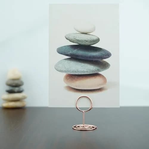 Jofefe Rose Gold Mini Place Card Holders, 5cm (1.97in) Height, 20-Pack | Stable Base for Weddings & Parties thumbnail 5